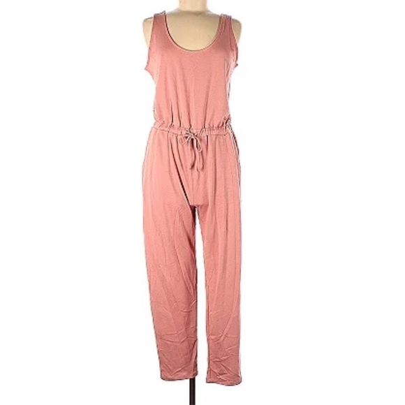 Mauve sleeveless jumpsuit - Picture 4 of 5
